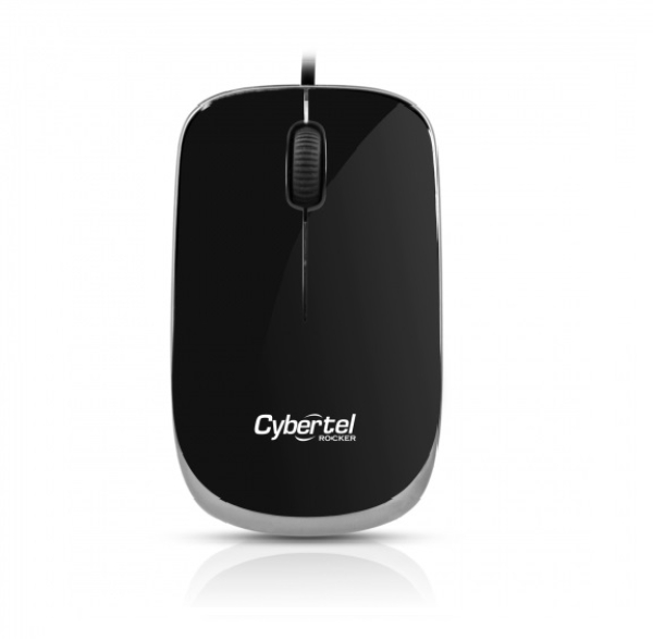 mouse cybertel rocker cyb m202k usb uv black