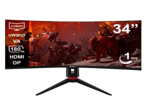 MONITOR 34" LED TEROS MOD. TE-3412G CURVO WQHD 180HZ 1MS