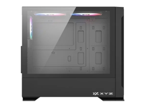 CASE XYZ AIRONE 300-X MESH BLACK MID TOWER 6 FAN 120MM ARGB VIDRIO TEMPLADO SIN FUENTE