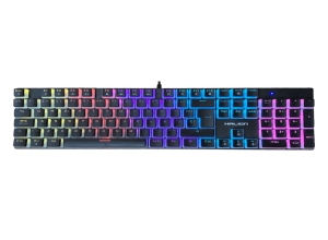 TECLADO HALION GAMER MECANICO STELLAR HA-KG916 RAINBOW METAL
