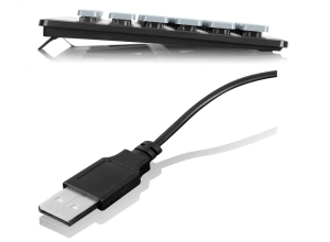 TECLADO MICRONICS MCQUEEN MIC K706 MULTIMEDIA USB T/CHOCOLATE