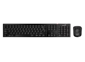 TECLADO GENIUS + MOUSE SLIMSTAR 8230 WIRELESS/BLUETOOTH MULTIMEDIA SP BLACK