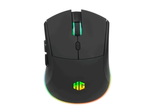 MOUSE GAMER TRIMODE WIRELESS HALION MANTIS M705 10000DPI 6B RGB RECARGABLE NEGRO