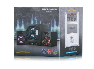 PARLANTE MICRONICS PLAYER MIC S601BT 2.1 RGB SD/USB