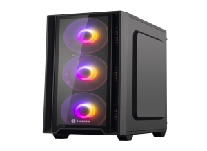 CASE ATX GAMER HALION RAGNAROK 320 VIDRIO 550W 4XRGB