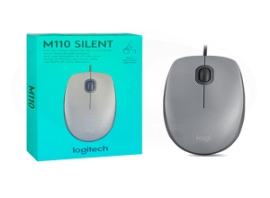 MOUSE LOGITECH M110 SILENT OPTICO USB SILVER
