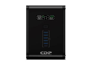 UPS CDP R-SMART2010I INTERACTIVO 2000VA / 1200W / 10 SALIDAS / 5 PORT USB-A / 1 PORT USB-C BLACK