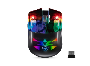 MOUSE GAMER MICRONICS NEON 3 MIC GM809-3M BLUETOOTH/WIRELESS RECARGABLE RGB 4800DPI 7B