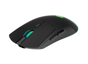 MOUSE GAMER TRIMODE WIRELESS HALION MANTIS M705 10000DPI 6B RGB RECARGABLE NEGRO