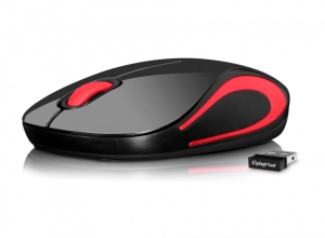 MOUSE CYBERTEL WIRELESS PRINCE CYB M300 BLACK/RED