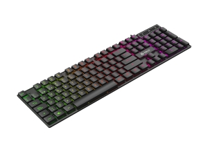 TECLADO GAMER TEROS TE-4072G BK USB