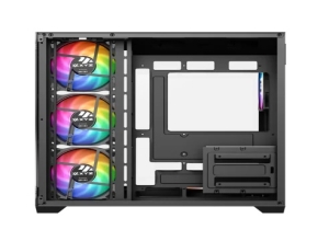 CASE XYZ TESSERACT X 50 BLACK MID TOWER 4 FAN 120MM ARGB VIDRIO TEMPLADO SIN FUENTE