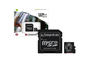 MEMORIA MICRO SD KINGSTON 128GB 100MB/S C10+ADP
