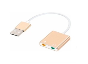 CONVERTIDOR SONIDO USB 7.1 METAL CON CABLE