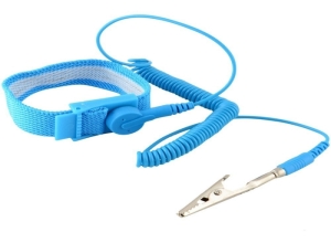 PULSERA ANTIESTATICA CON CABLE Y GANCHO DE COCODRILO
