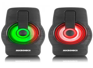 PARLANTE MICRONICS NEON PLUS MIC S327 2.0 RGB LED 2.5"