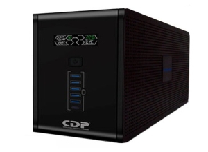 UPS CDP R-SMART 1010I 1000VA/500W AUTONOMIA 30 MIN 10 SALIDAS/5 PORT USB-A/1 PORT USB-C BLACK