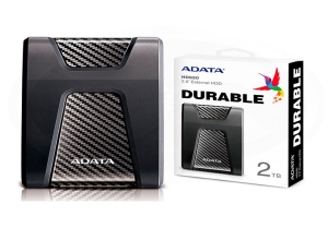 DISCO DURO EXTERNO ADATA 2TB HD650 ANTIGOLPES NEGRO