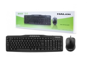 TECLADO HALION + MOUSE HA-K230C MULTIMEDIA USB