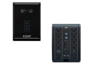 UPS CDP R-SMART 1210I 1200VA/750W 10 SALIDAS/5 PORT USB-A/1 PORT USB-C BLACK