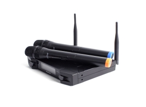 MICROFONO INALAMBRICO BARETONE WM-180H 2XMIC RECEP