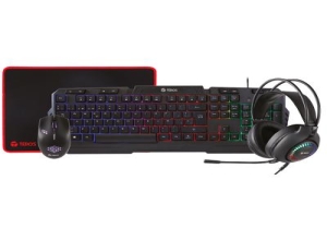 TECLADO TEROS GAMER TE-4063N COMBO 4 EN 1