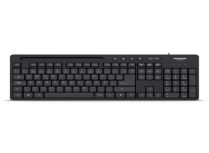 TECLADO MICRONICS MAGNUS+ MIC K734 MULTIMEDIA BLACK USB