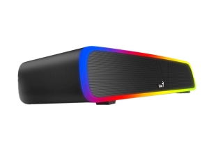 PARLANTE GENIUS SOUND BAR 200BT 4W RGB BT/LINE-IN USB POWER BLACK
