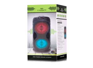 PARLANTE EVERSOUND REGENCY EV2003 MINI TOWER SOUND SYSTEM LED BT FM SD