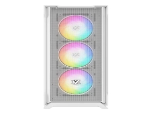 CASE XYZ AIRONE 300-X MESH WHITE MID TOWER 6 FAN 120MM ARGB VIDRIO TEMPLADO
