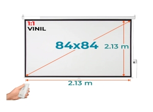 ECRAN RETRACTIL ELECTRICO 84" 2.13 X 2.13M EVISION